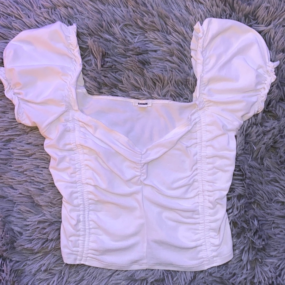 White crop top